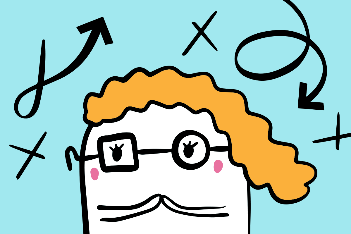 Illustration of person self editing and self censoring in covert stuttering